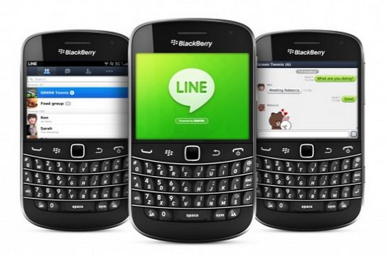 Lanzan una versión de la aplicación móvil de mensajes de texto Line para #Blackberry 1