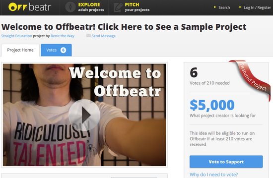 Offbeatr, el Kickstarter para la industria del entretenimiento adulto #NSFW 1