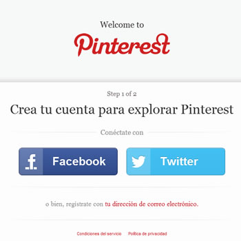 Ahora ya no necesitas invitación probar Pinterest (y en español) 1