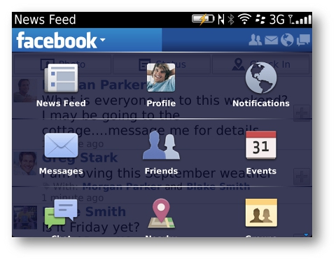 Facebook v3.2 para BlackBerry disponible para actualizar #BB 1