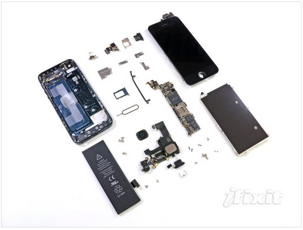 El costo de los componentes y fabricación del iPhone 5 de 16GB es de 207 dólares 1