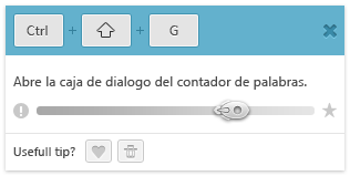 KeyRocket, software en español que te enseña a utilizar los atajos de teclado 1