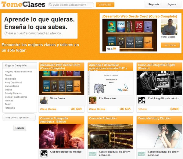 TomoClases, un startup para maestros y alumnos de Latinoamérica 1