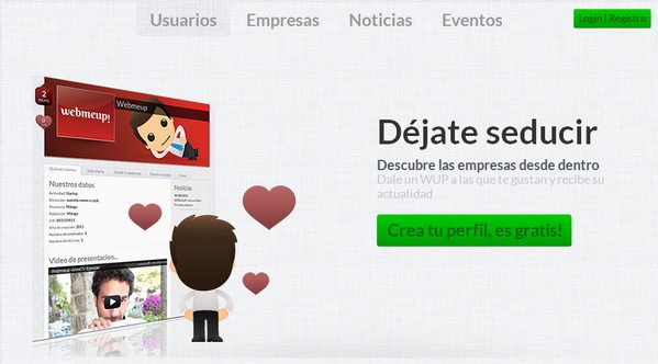 WEBmeUP, si trabajas en el sector online español muestra tu trabajo y atrae a las empresas 1