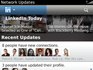 Aplicación de LinkedIn disponible para Blackberry OS 6 y 7 1