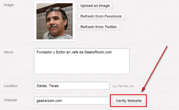 Pinterest comenzó a ofrecer la verificación de sitios web y blogs para las páginas del perfil de usuarios 1