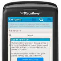 Actualización Foursquare para Blackberry, permite  encontrar los mejores lugares sin iniciar sesión