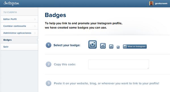 Instagram introduce Badges para promocionar el perfil de los usuarios 1