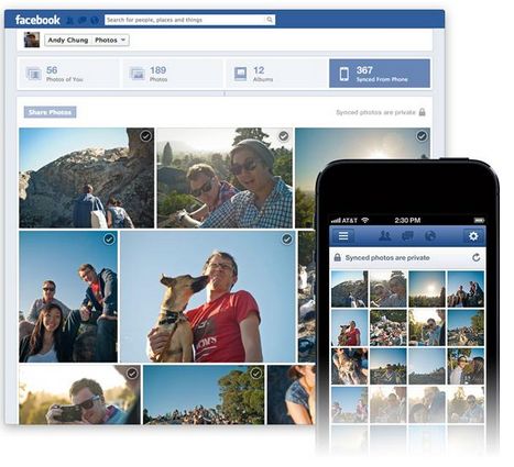 Facebook activa la función de sincronización de imágenes desde sus apps de iOS y Android 1