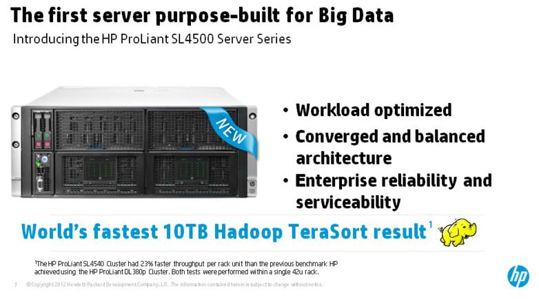 HP anunció el lanzamiento del primer server creado para Big Data, ProLiant SL4500 Gen8 #HPDiscover 1