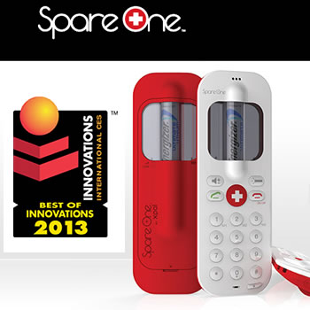 #CES2013 Spare One, el teléfono de emergencias que funciona con pilas AA