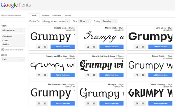 google-web-fonts