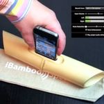 iBamboo, simple parlante-amplificador de sonido para iPhone construido con bambú