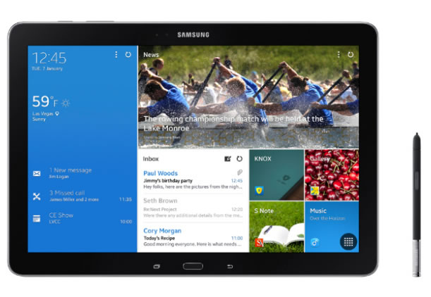 Samsung presentó su gran tablet Note PRO 12.2 y la línea Tab PRO #CES2014