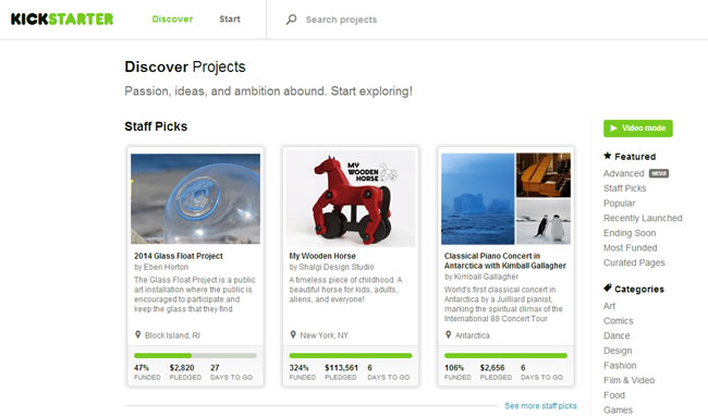 Discover Projects — Kickstarter