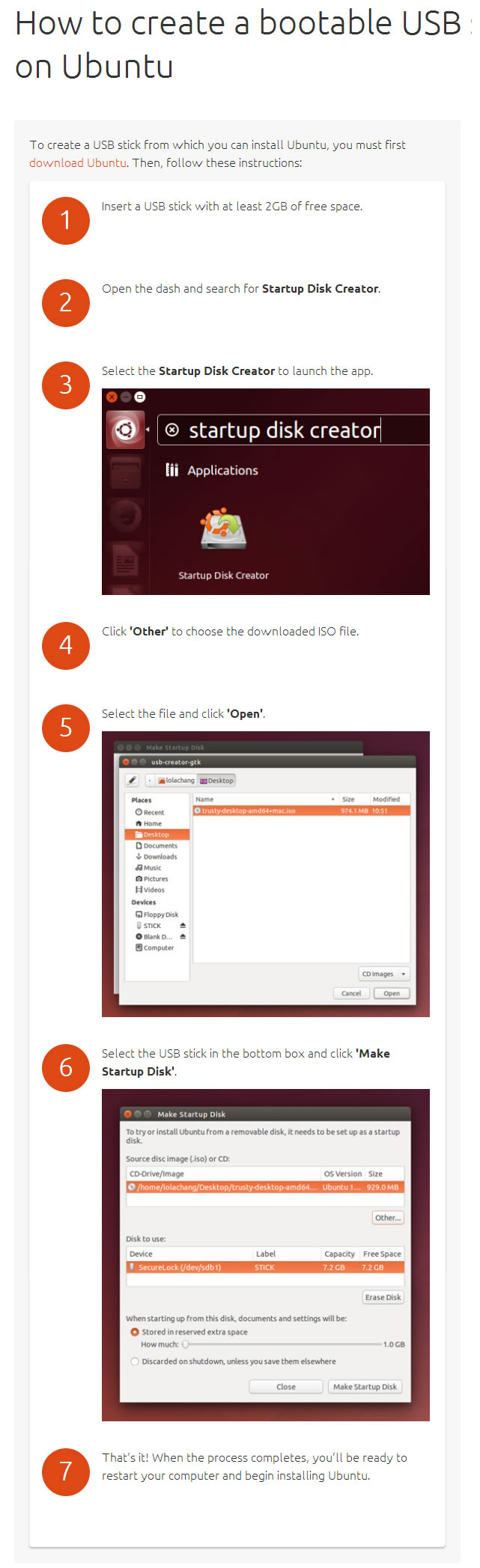 How to create a bootable USB stick on Ubuntu   Ubuntu