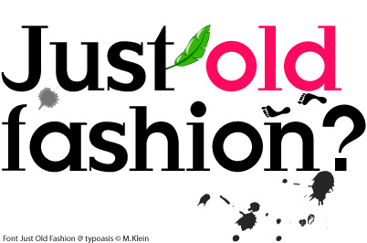 just-old-fashion-font