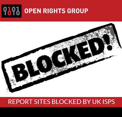 Censura: El 20% de los sitios web testeados por Open Rights , está bloqueado por ISPs #GranBretaña