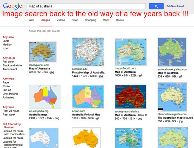 google-search-old-versión