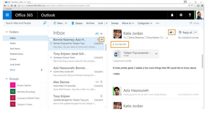 outlook-office-365-like-button