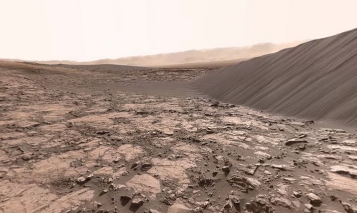 NASA publica un vídeo de 360º espectacular capturado desde el rover Curiosity en Marte