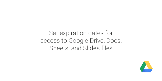 Ahora se puede colocar fecha de expiración a ficheros compartidos en Google Drive y Google docs