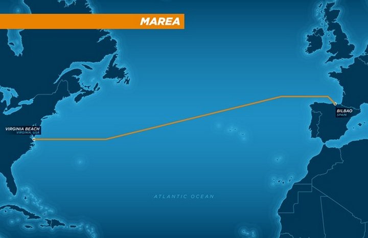 Microsoft y Facebook anuncian MAREA, un cable submarino que va desde Virginia (EE.UU.) hasta Bilbao, España