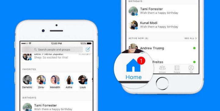 Facebook lanza actualización de Messenger que incorpora nuevas secciones