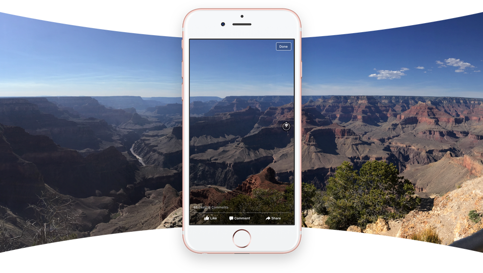 Facebook ya permite publicar panorámicas en la feed de noticias que se convierten en fotos de 360º