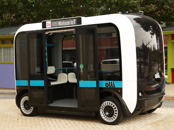 Olli es un nuevo mini autobús eléctrico autónomo que será el primero de su tipo en usar IBM Watson