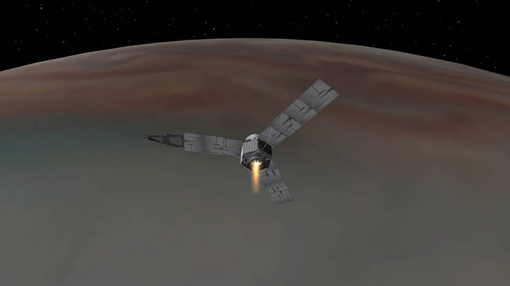 La sonda espacial Juno de la NASA luego de casi 5 años arriba a la órbita de Júpiter