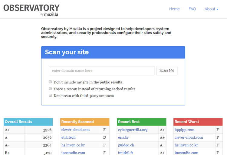 Mozilla lanza Observatory para chequear la seguridad de un sitio web
