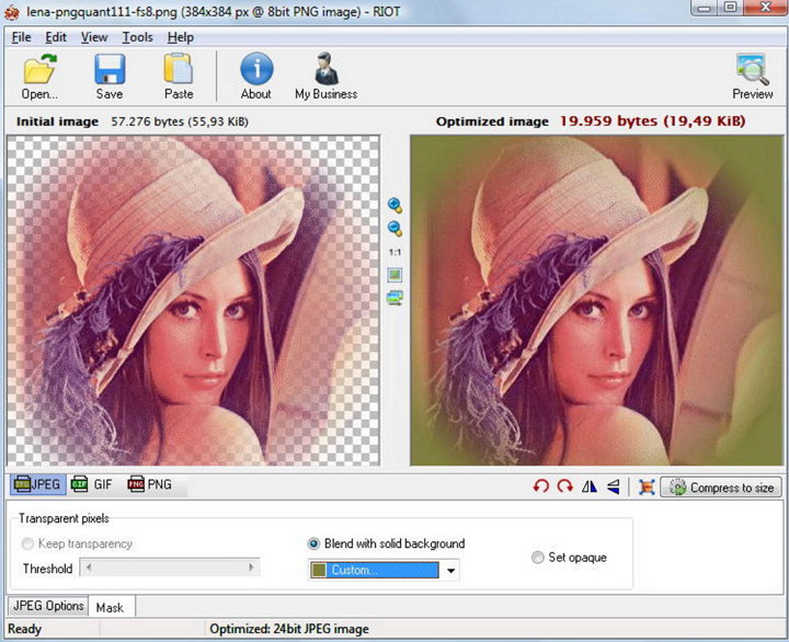 Nueva versión de RIOT, excelente software gratuito para optimizar imágenes sin perder calidad