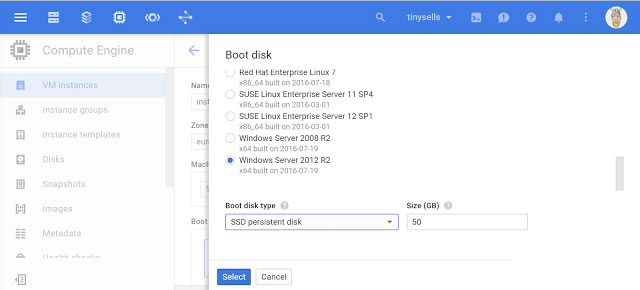 google cloud instalacion booteo