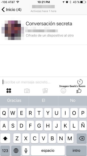 Facebook Messenger Conversaciones Secretas