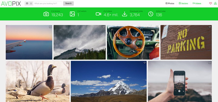 AvoPix, uno de los mejores servicios para descargas de imágenes gratis