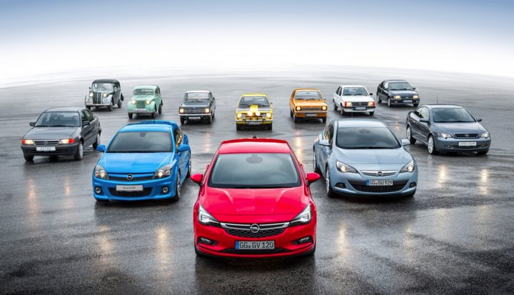80 años de compactos de Opel, desde el Kadett 1936 hasta el Astra K 2016