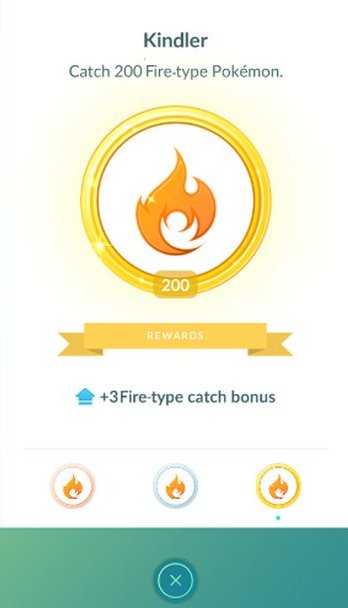 Pokémon Go - Kindler Medal