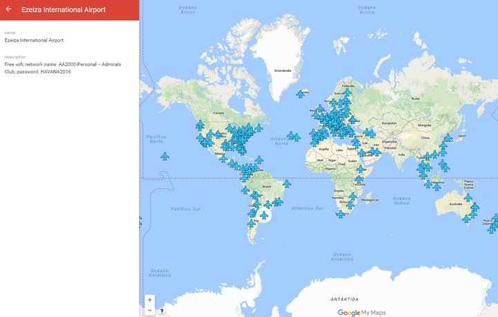 WiFox, Mapa y app móvil con datos sobre WiFi gratis en aeropuertos alrededor del mundo y las contraseñas