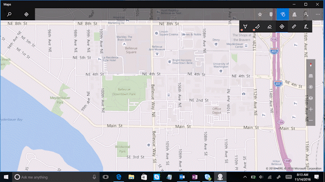 Microsoft Ink - Windows Maps