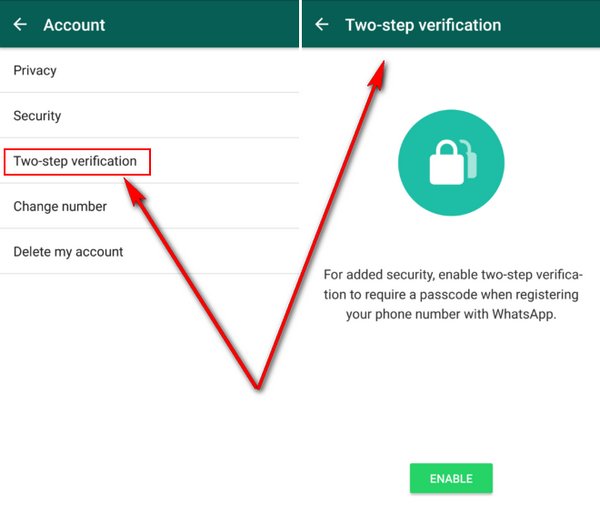 WhatsApp Android Beta - Verificación de Dos Pasos