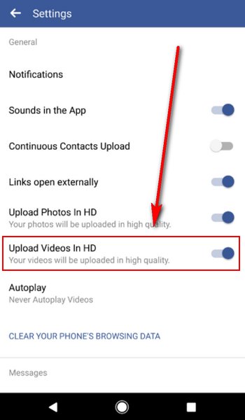 Finalmente y luego de 2 años de permitirlo en iOS, Facebook para Android ya deja subir vídeos en alta definición 1