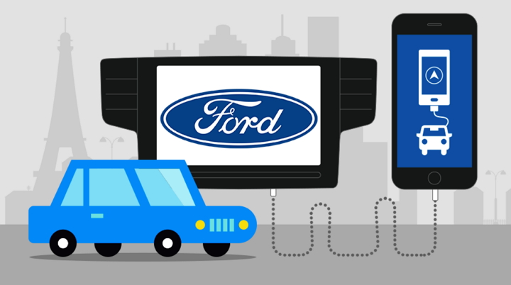 Ford SYNC Applink permitirá usar apps de navegación del smartphone en la pantalla del vehículo