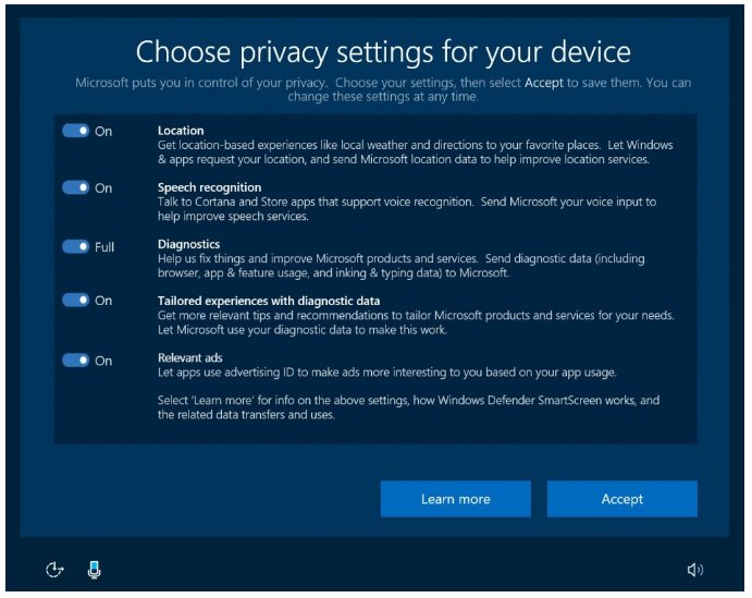 Microsoft - Windows 10 Configuración de Privacidad
