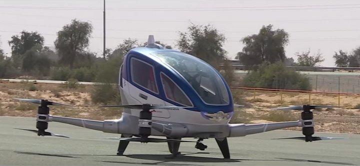 En Julio próximo drones autónomos para transportar un pasajero comenzarán a volar en Dubai 1