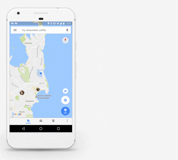 Google Maps - Compartir Ubicación y Viaje en Tiempo Real