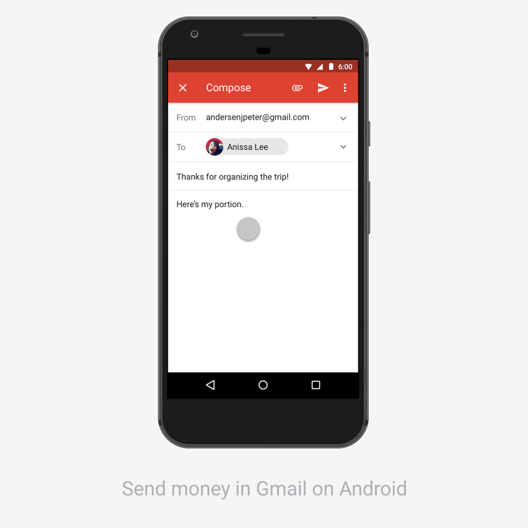 Gmail Android - Enviar y Recibir Dinero
