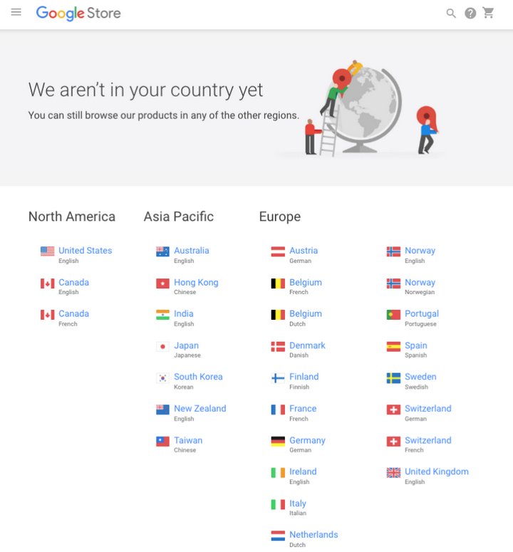 La Tienda de Google ahora permite comprar desde cualquier país del mundo, pero... 1