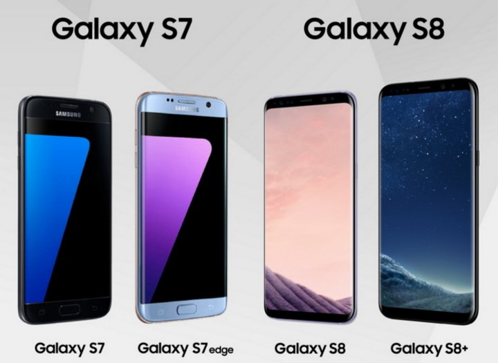 Comparando especificaciones entre los smartphones Galaxy S8-S8+ y los Galaxy S7-S7+