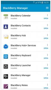 Blackberry Manager permite instalar las apps de Blackberry en cualquier